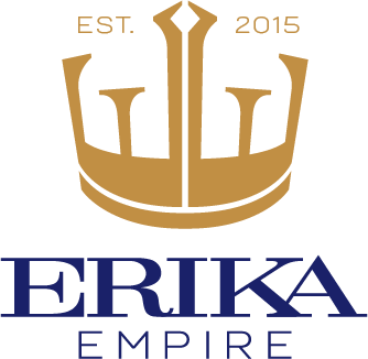 Logo von Erika Empire, eine Krone und die Jahreszahl 2015